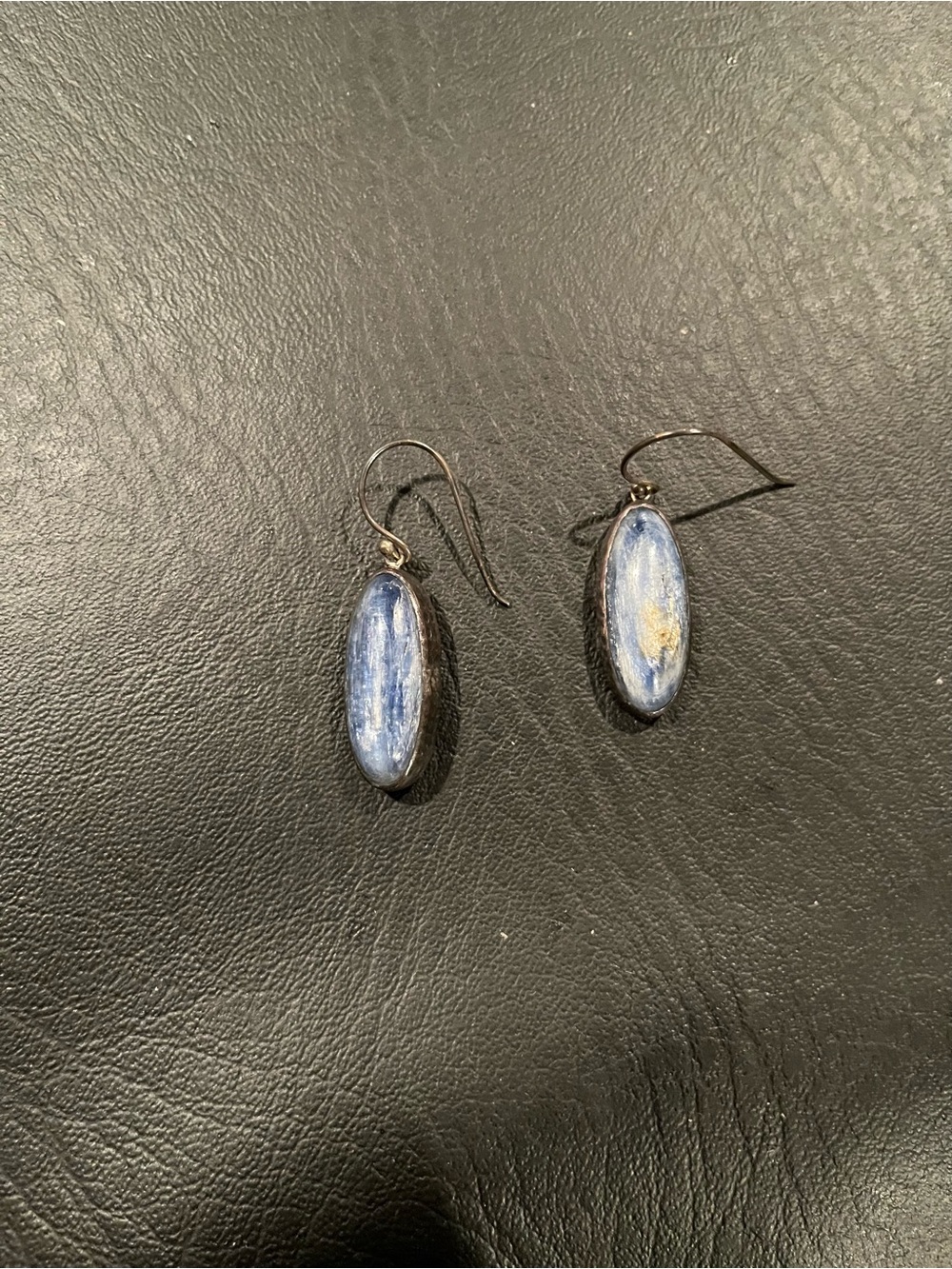 Handcrafted Blue Kyanite Drop Earrings - Elegant Womenโs Jewelry